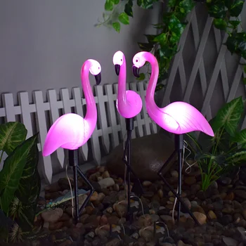 Vrt Sončne Led Nepremočljiva, Lahka Tla Na Prostem, Zunaj Dekor Travnik Svetlobe Svetloba Z Flamingo Okras Pokrajine Osvetlitev Vrta